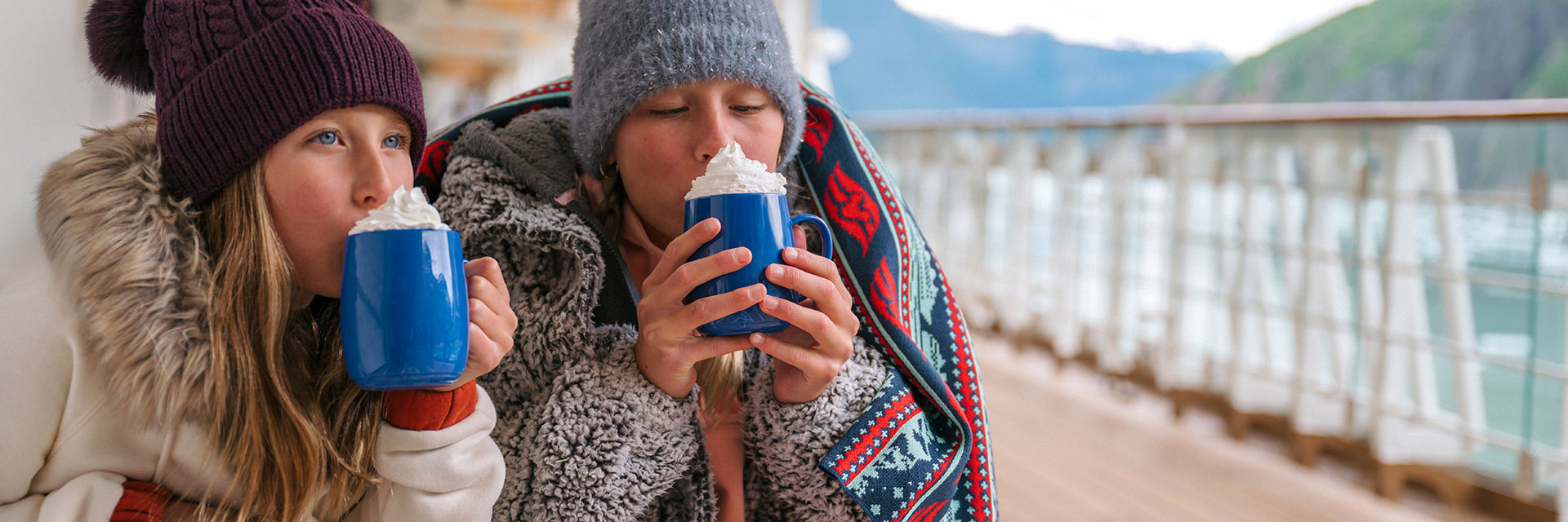Girls on alaskan cruise