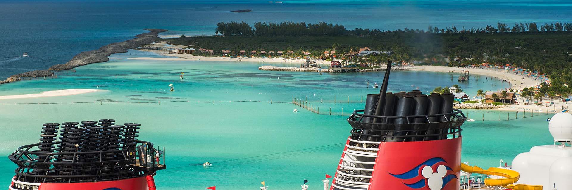 Castaway Cay; Side View of Ship;